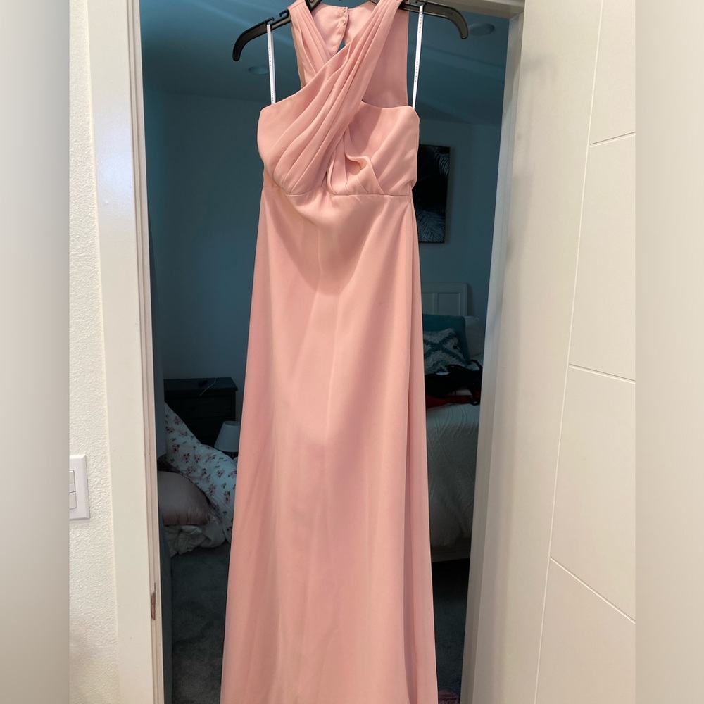 After 5, rose/blush bridesmaid dress, size 6
